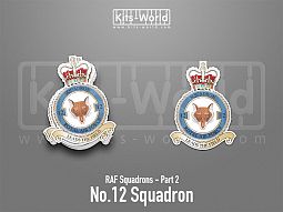 Kitsworld SAV Sticker - British RAF Squadrons - No.12 Squadron 